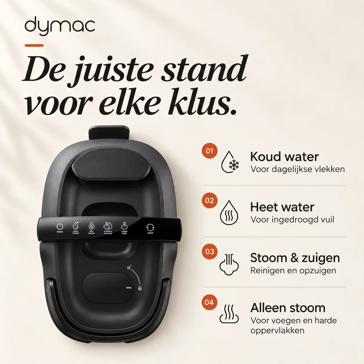 Dymac Velora stoom- en vlekkenreiniger